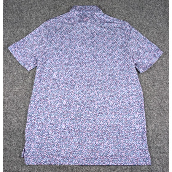 Jack Golf Apparel Polo Shirt Mens M Purple Gambling Lucky Icons w/Logo - Picture 8 of 9